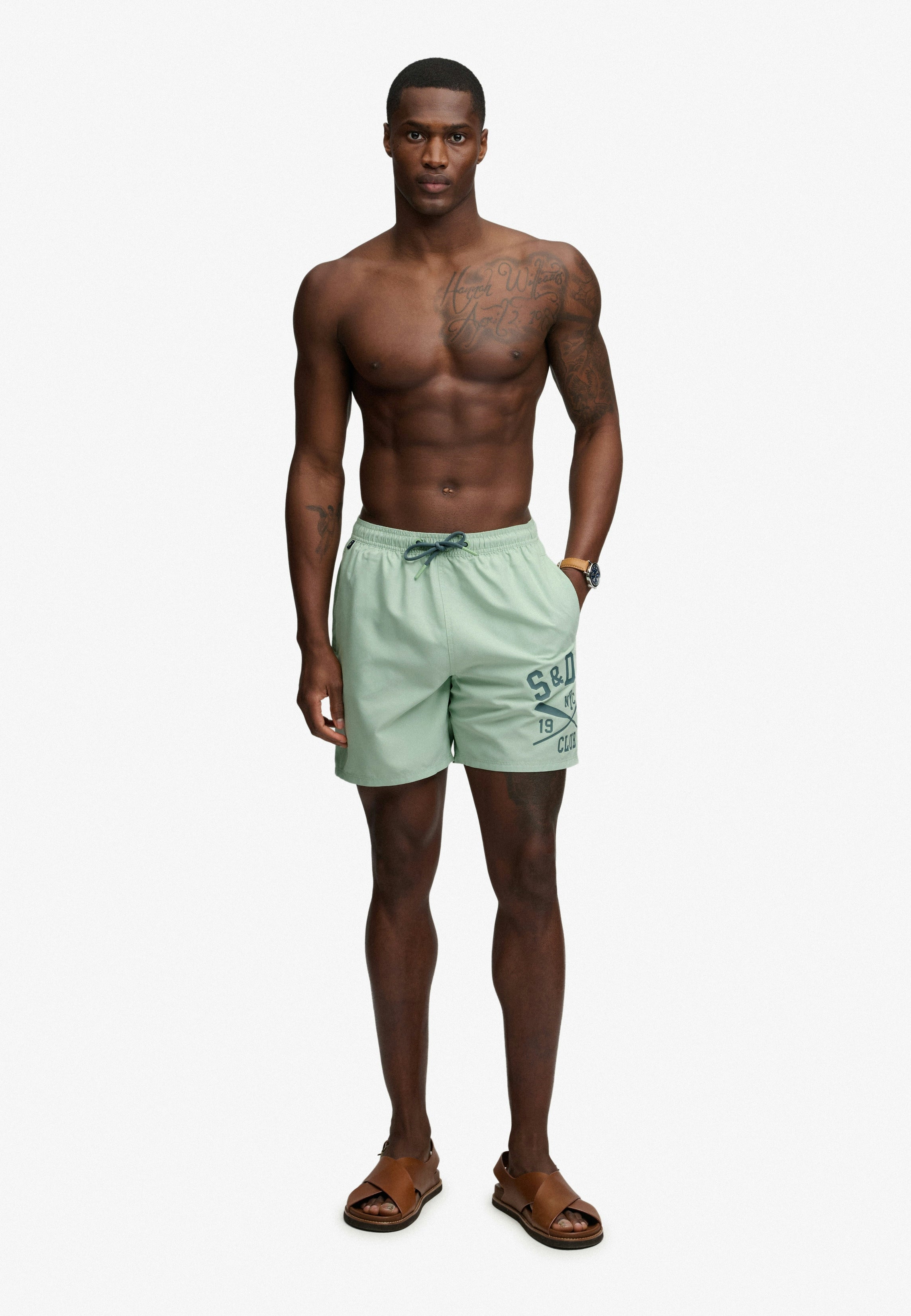 Printed Logo 16 Swim Short