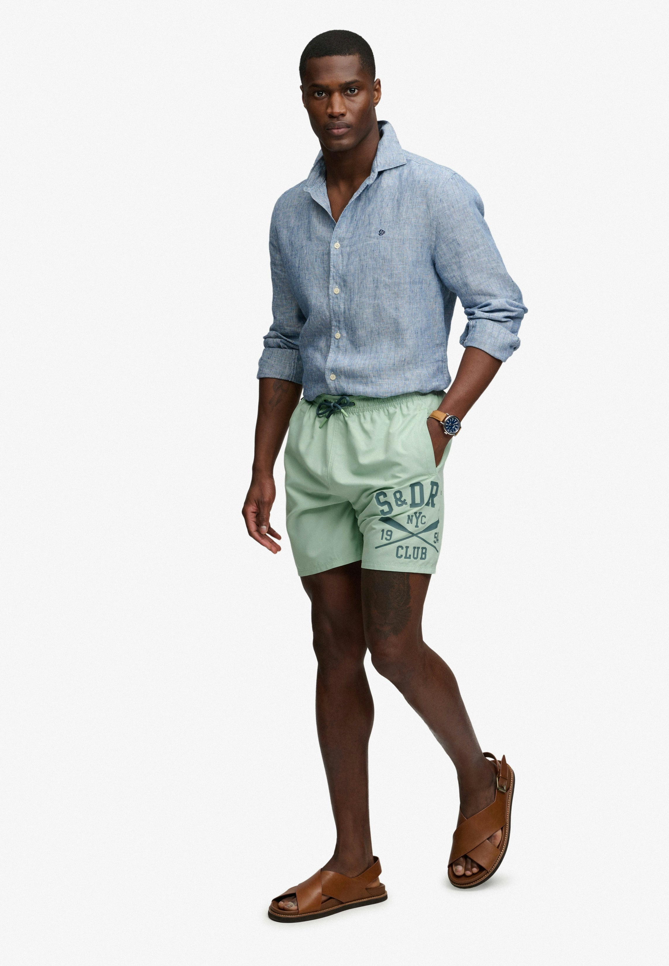 Printed Logo 16 Swim Short