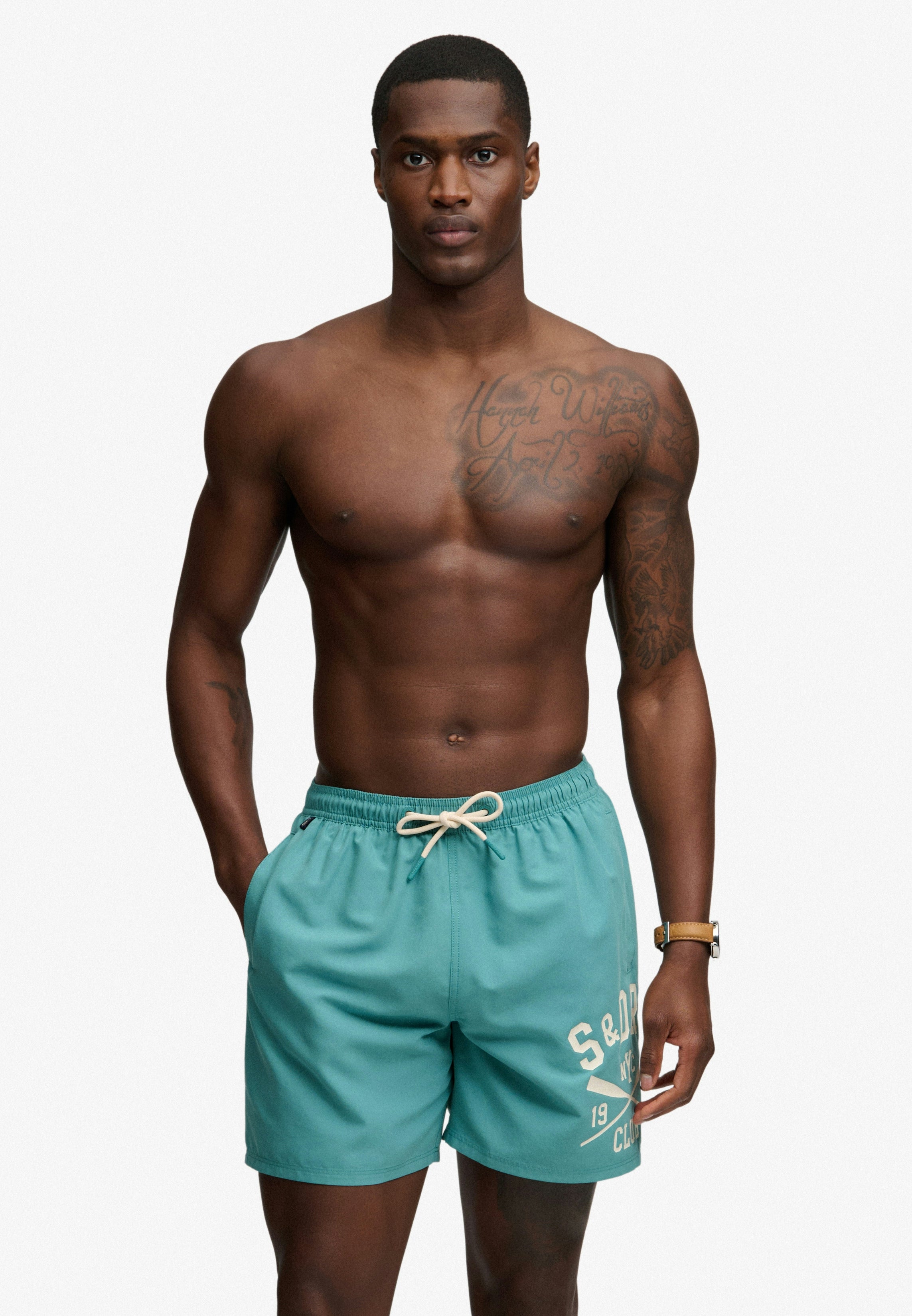 Printed Logo 16 Swim Short