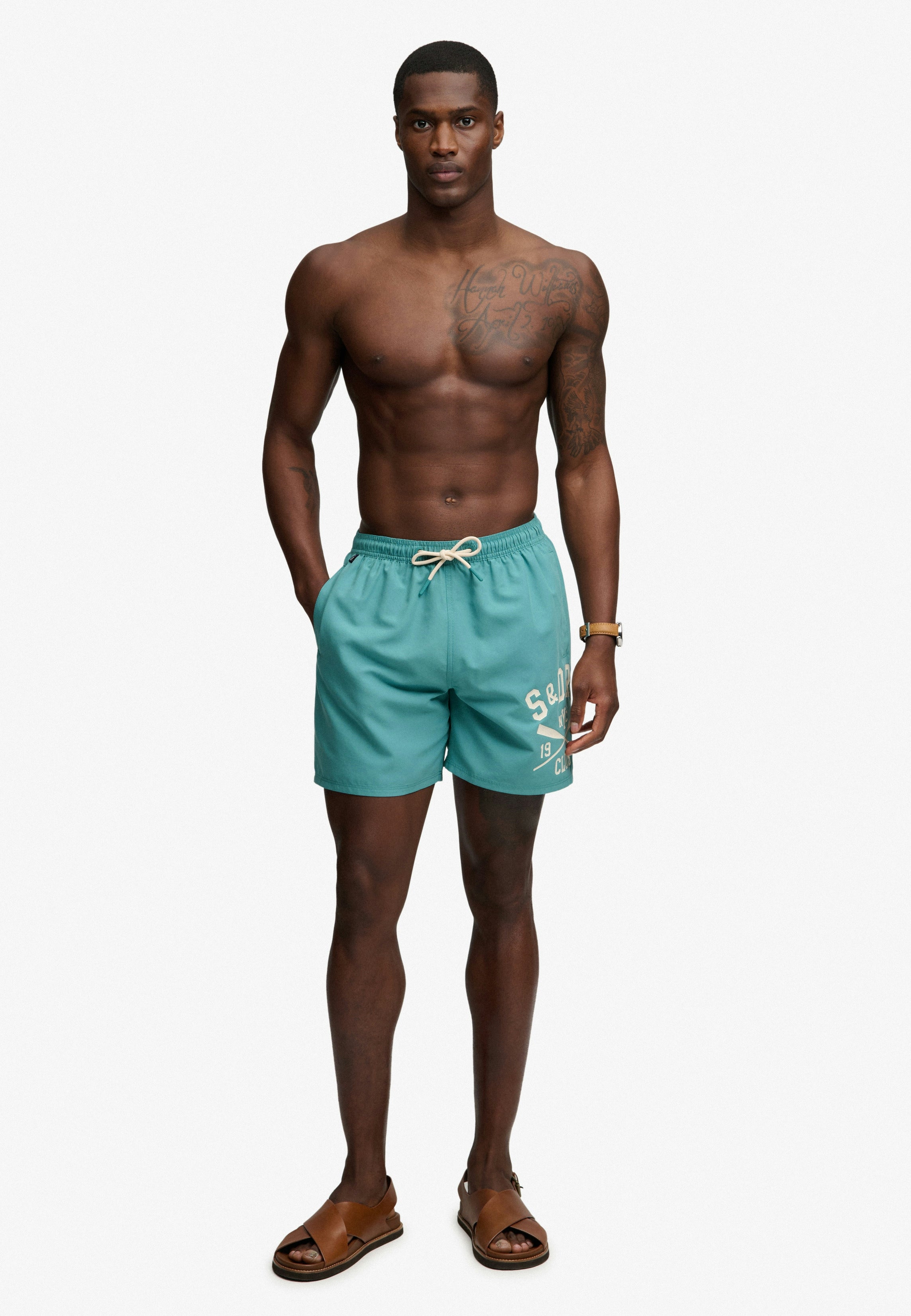Printed Logo 16 Swim Short