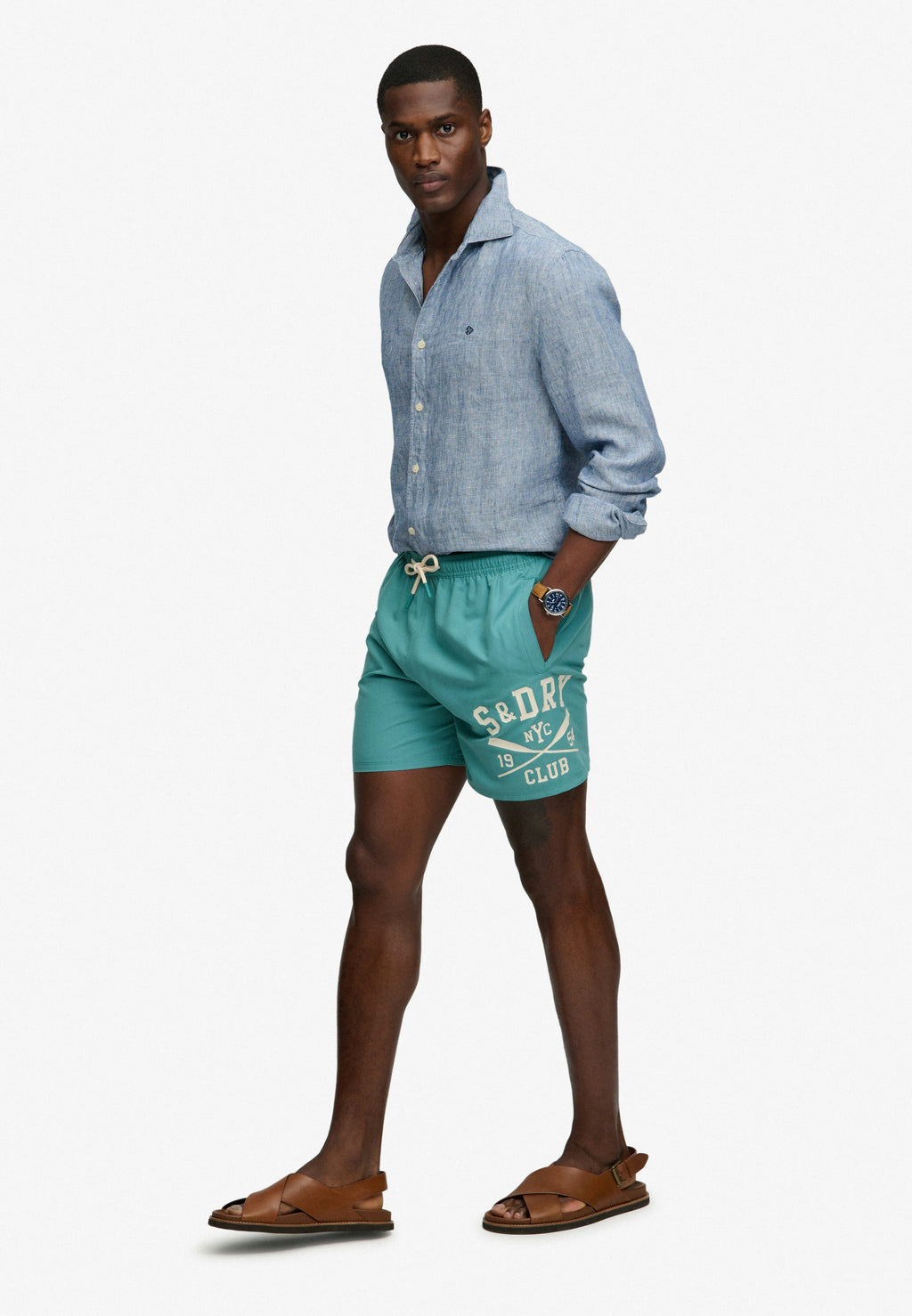 Printed Logo 16 Swim Short