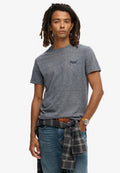 Essential Logo Emb Tee — Eclipse Navy Grey Marl