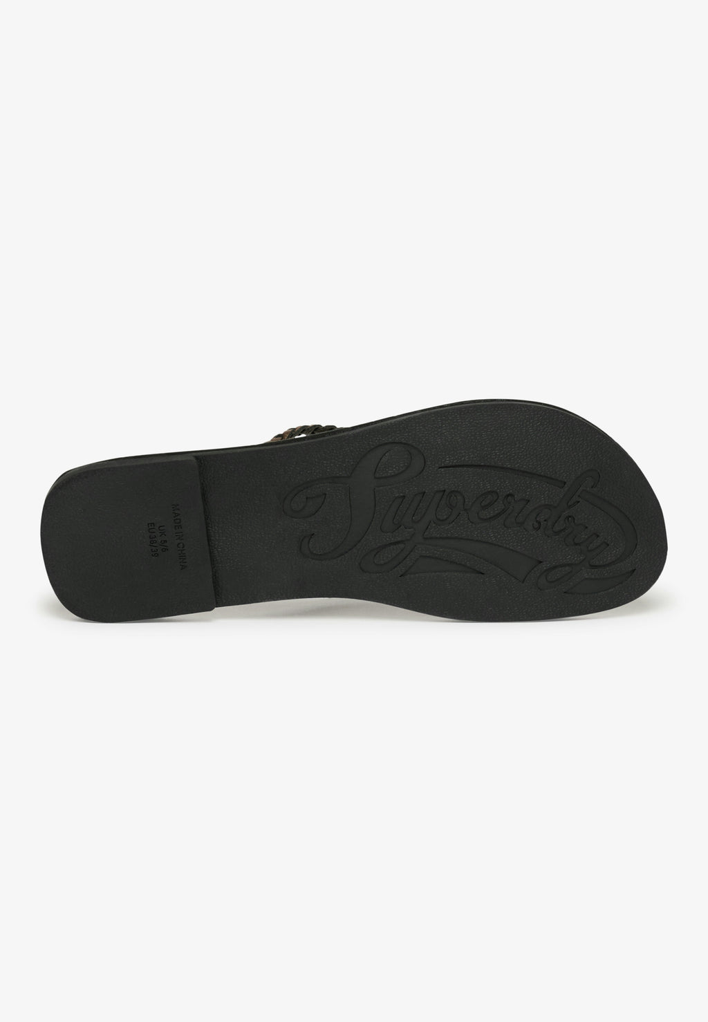 Faux Leather Braided Flip Flop