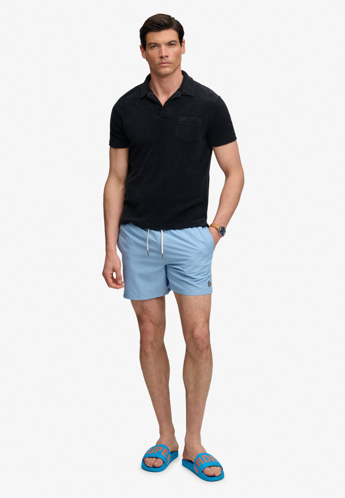 Superdry Pool Slide – Atomic Blue