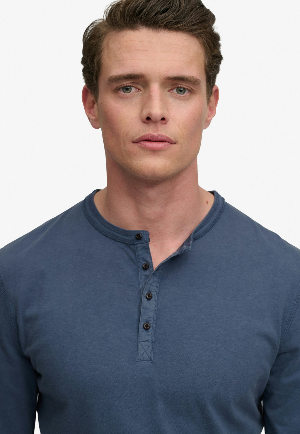 Slub Ls Jersey Grandad Top