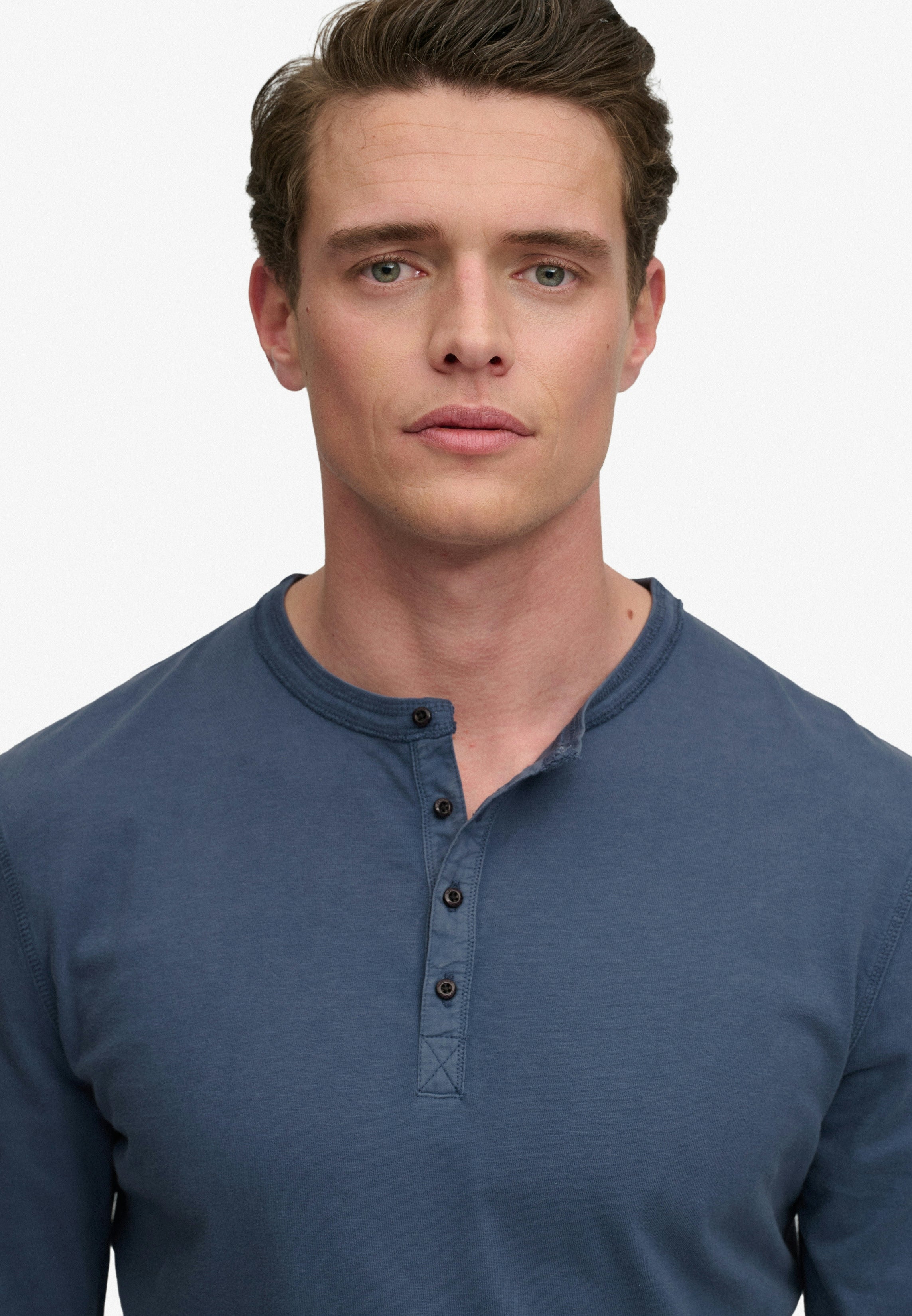 Slub Ls Jersey Grandad Top