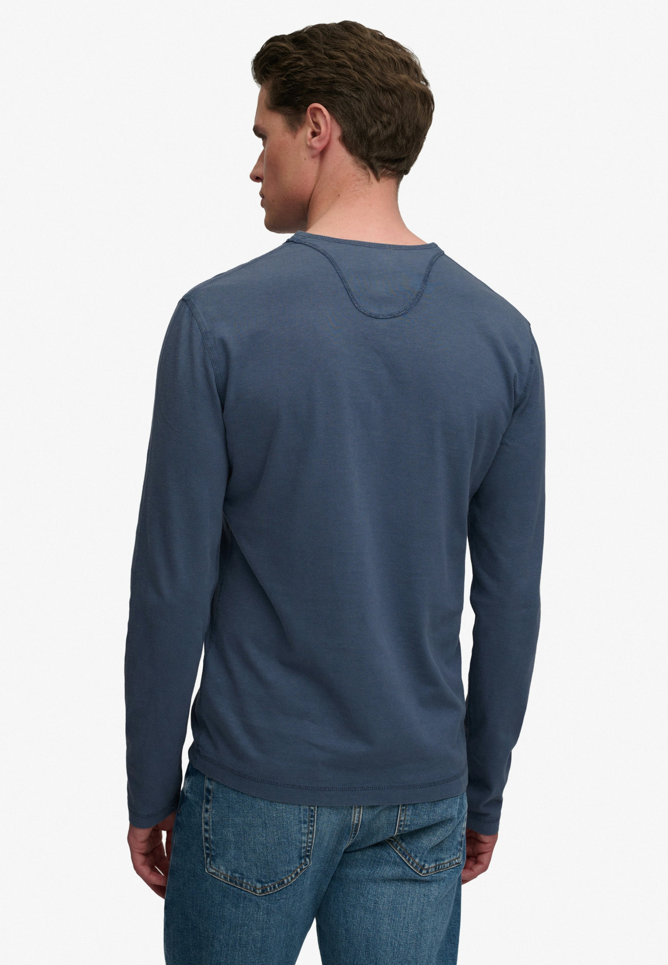 Slub Ls Jersey Grandad Top
