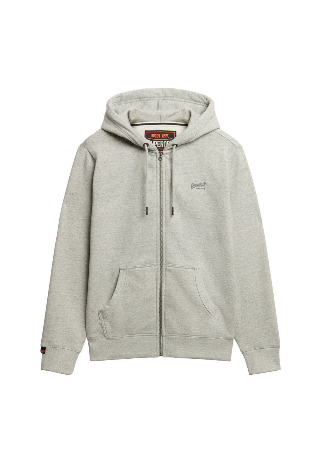 Essential Logo Zip Hoodie Hb — Grey