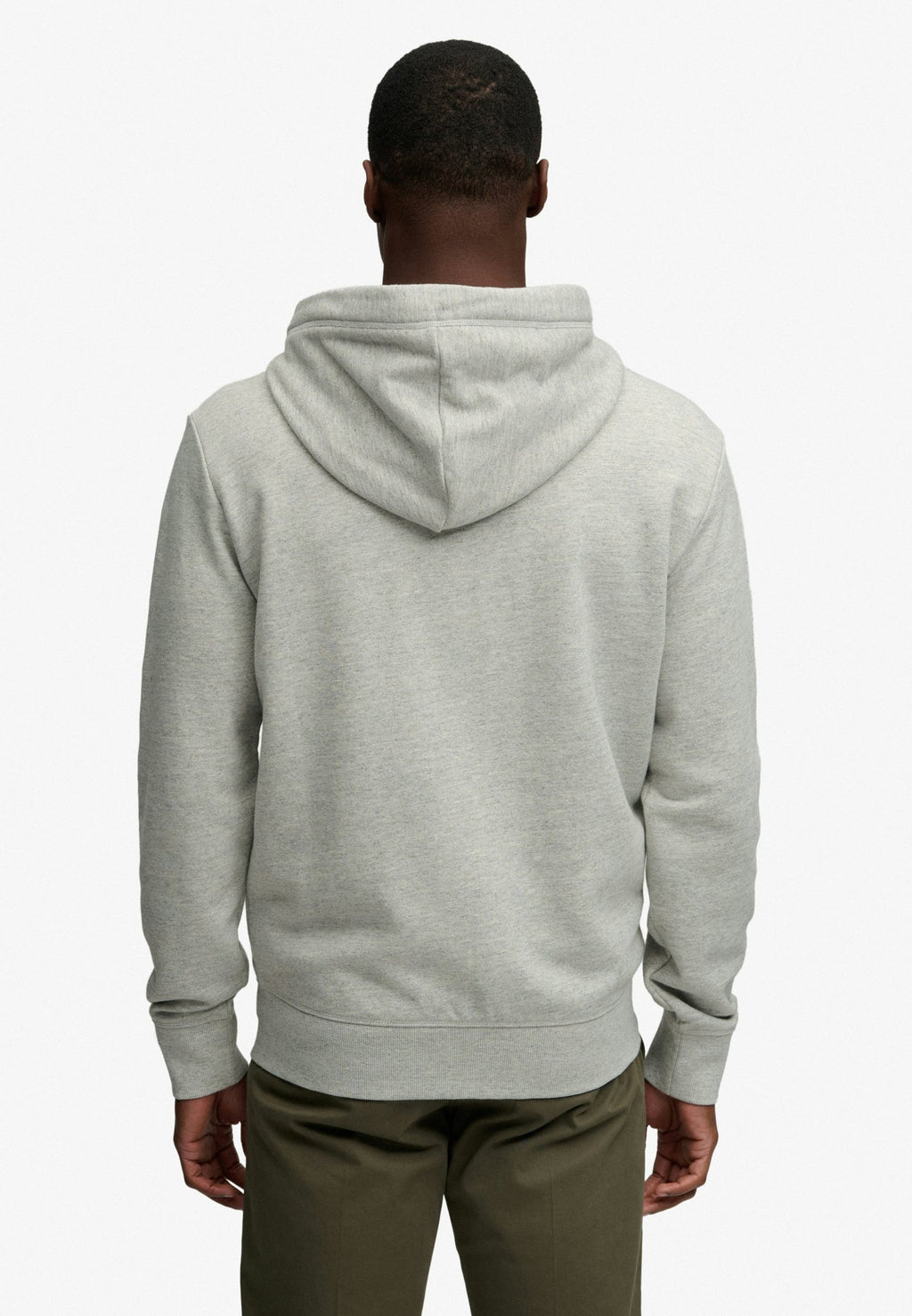 Essential Logo Zip Hoodie Hb — Grey