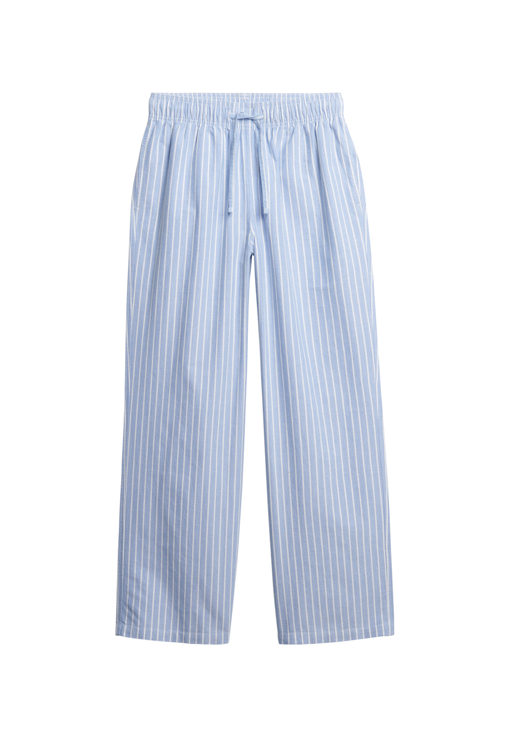 Cotton Stripe Elastic Trouser