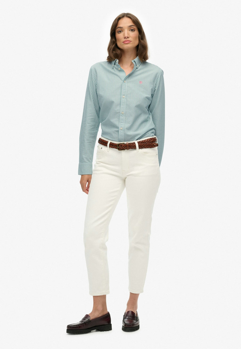 Slim Oxford Bd L/s Shirt — Green