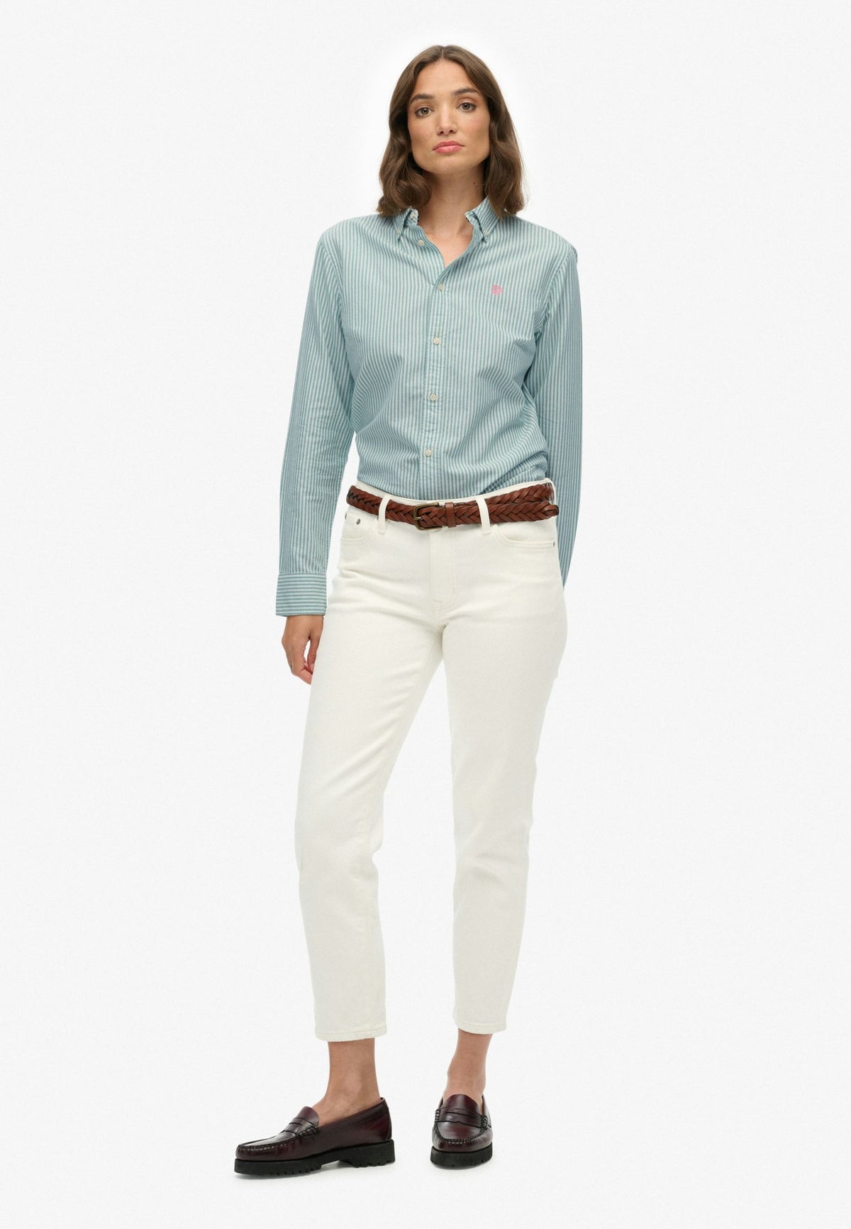 Slim Oxford Bd L/s Shirt — Green