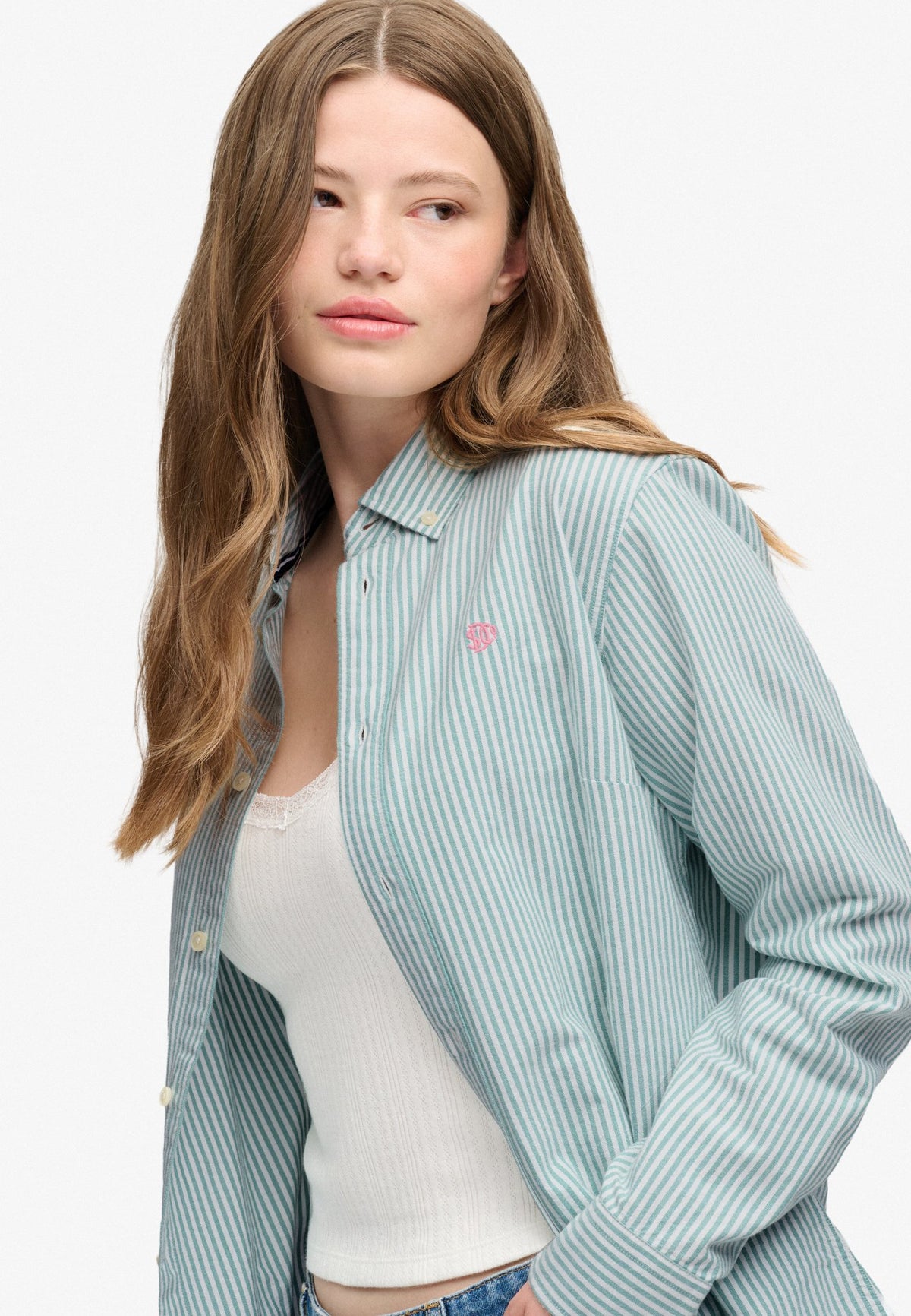 Slim Oxford Bd L/s Shirt — Green