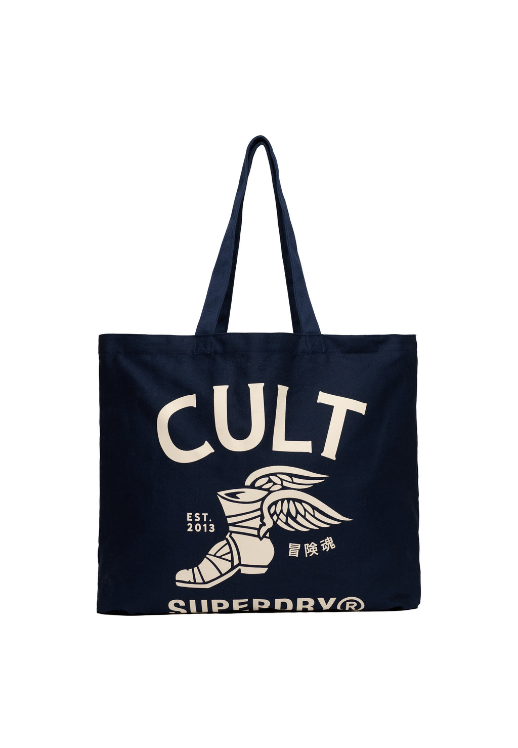 Cult Superdry Tote — Richest Navy Off White