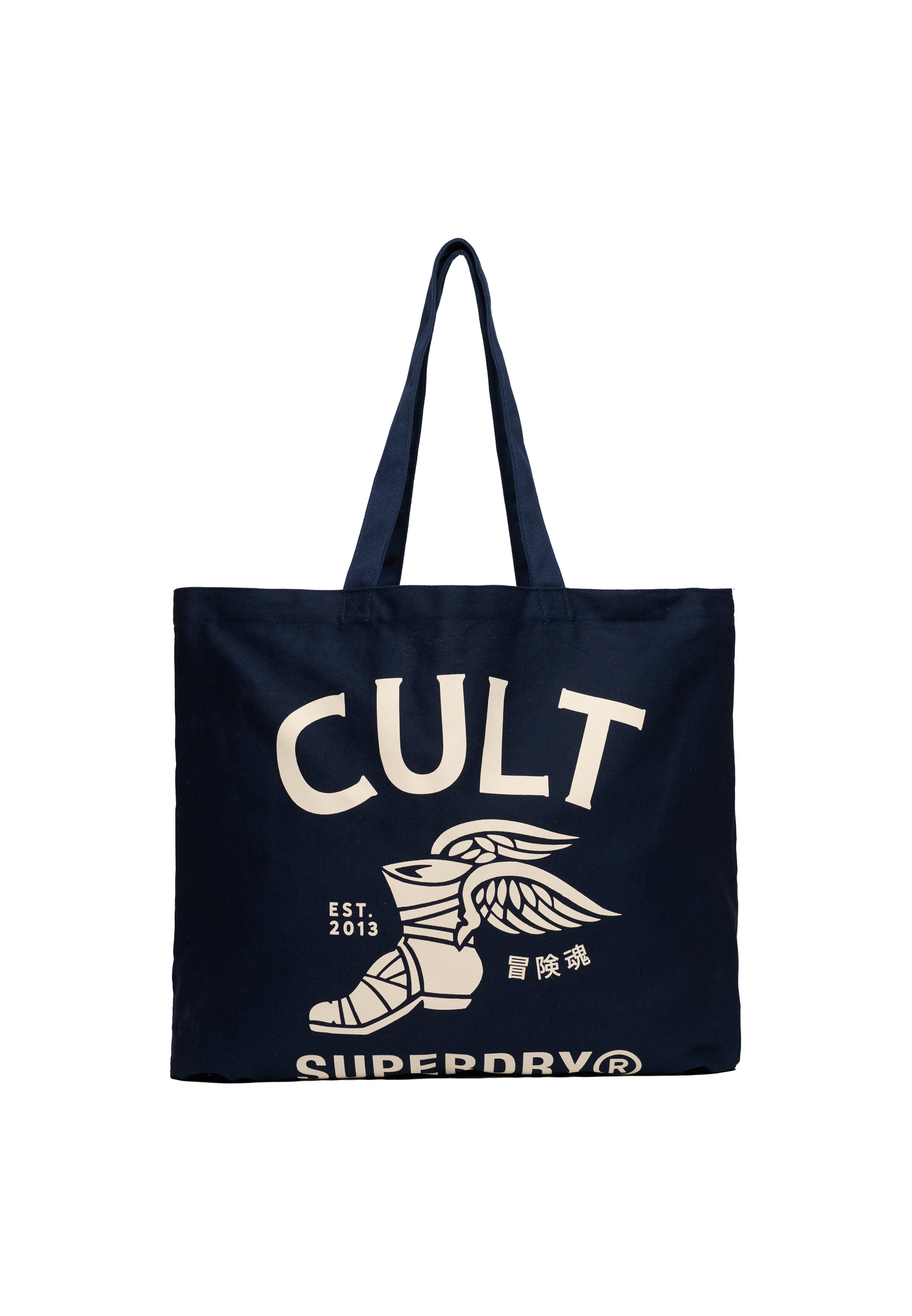 Cult Superdry Tote — Richest Navy Off White