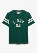 Country Club Applique Tee — Pine Green
