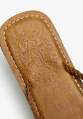 Faux Leather Braided Flip Flop