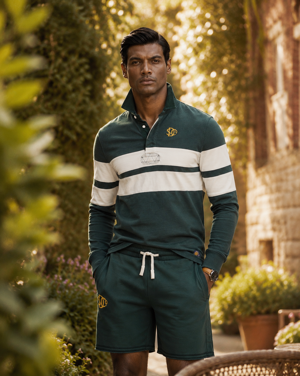 Vintage Athletic Stripe Rugby