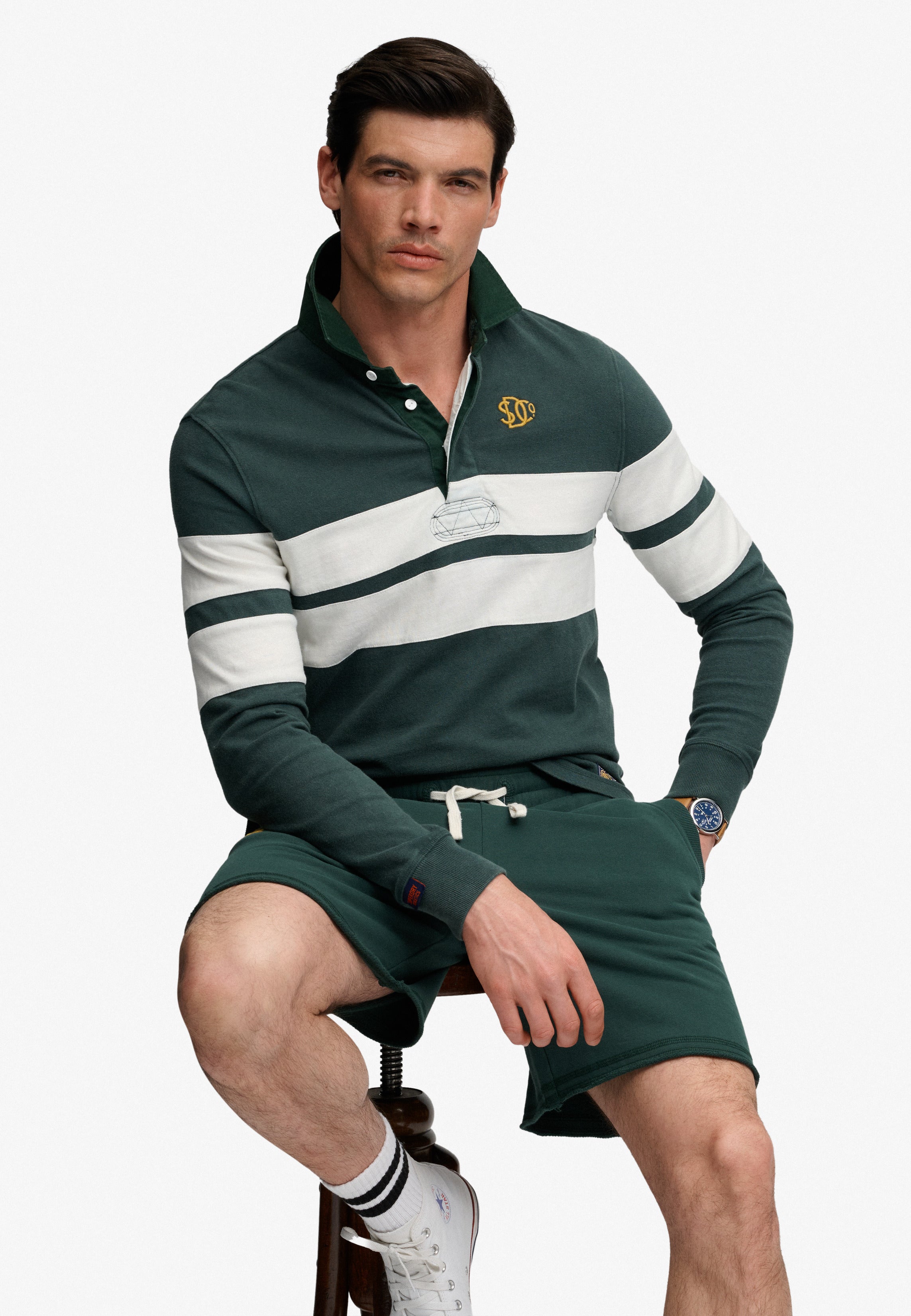 Vintage Athletic Stripe Rugby