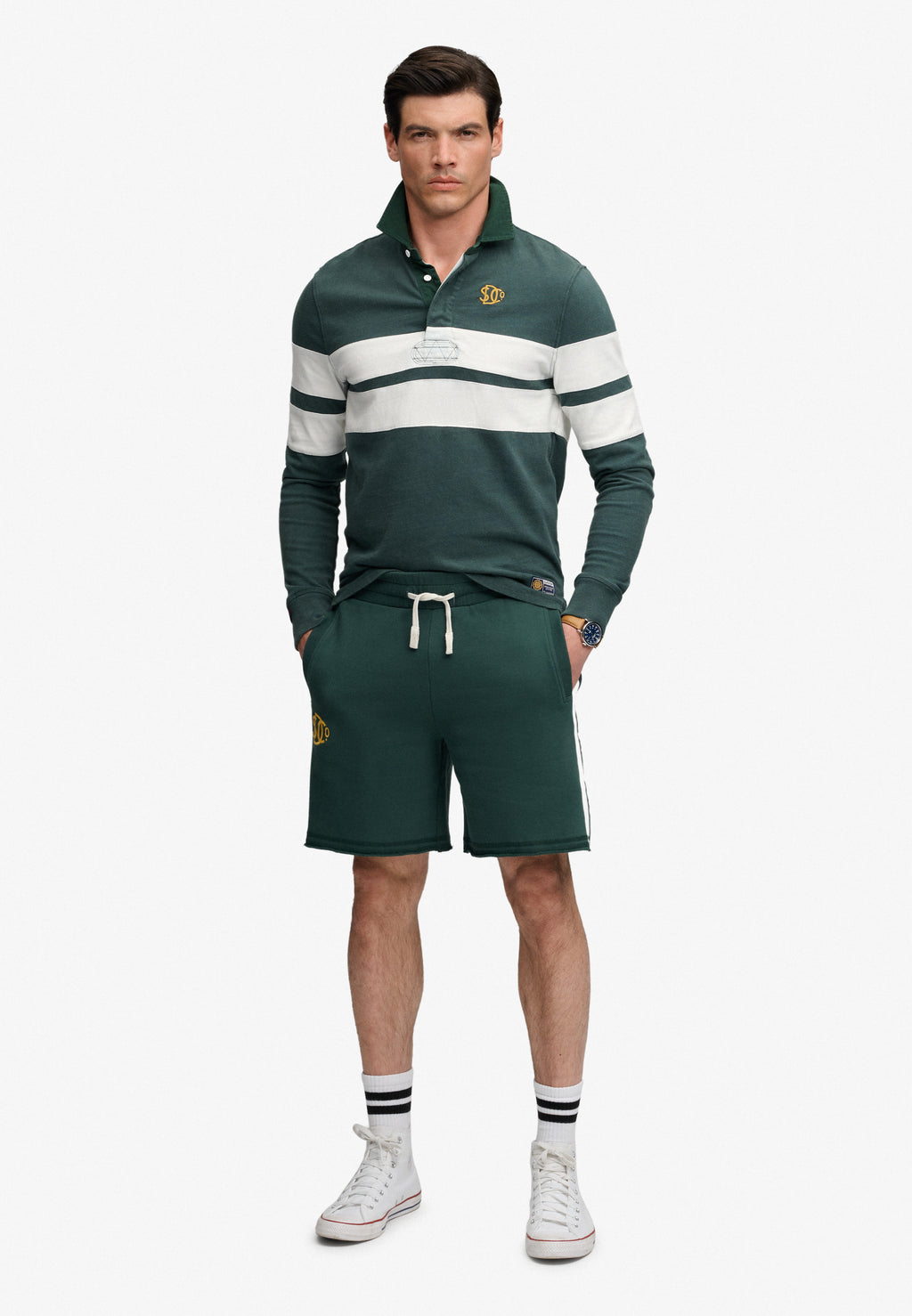Vintage Athletic Stripe Rugby