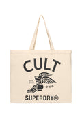Cult Superdry Tote — Natural Brown Black
