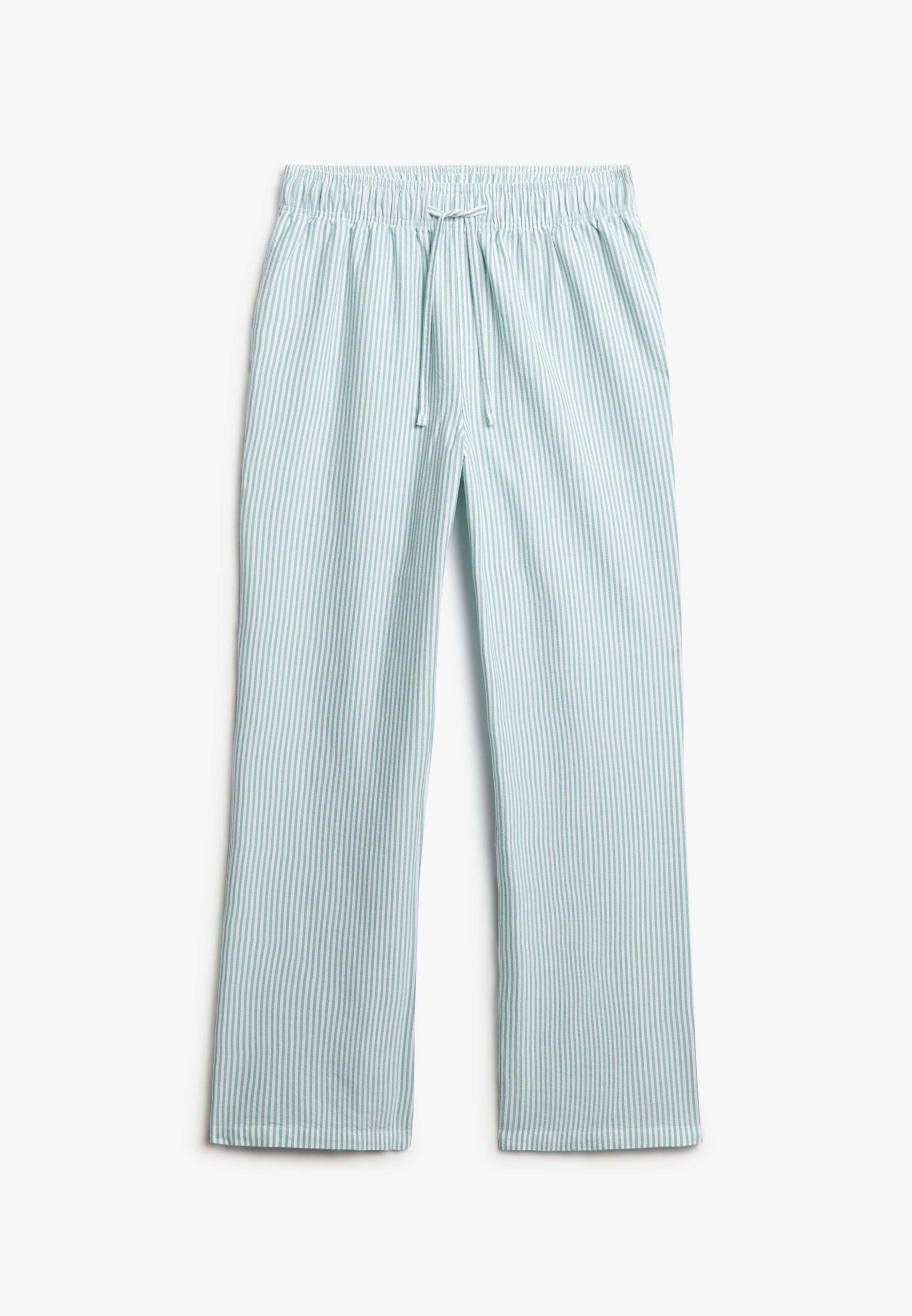 Cotton Stripe Elastic Trouser