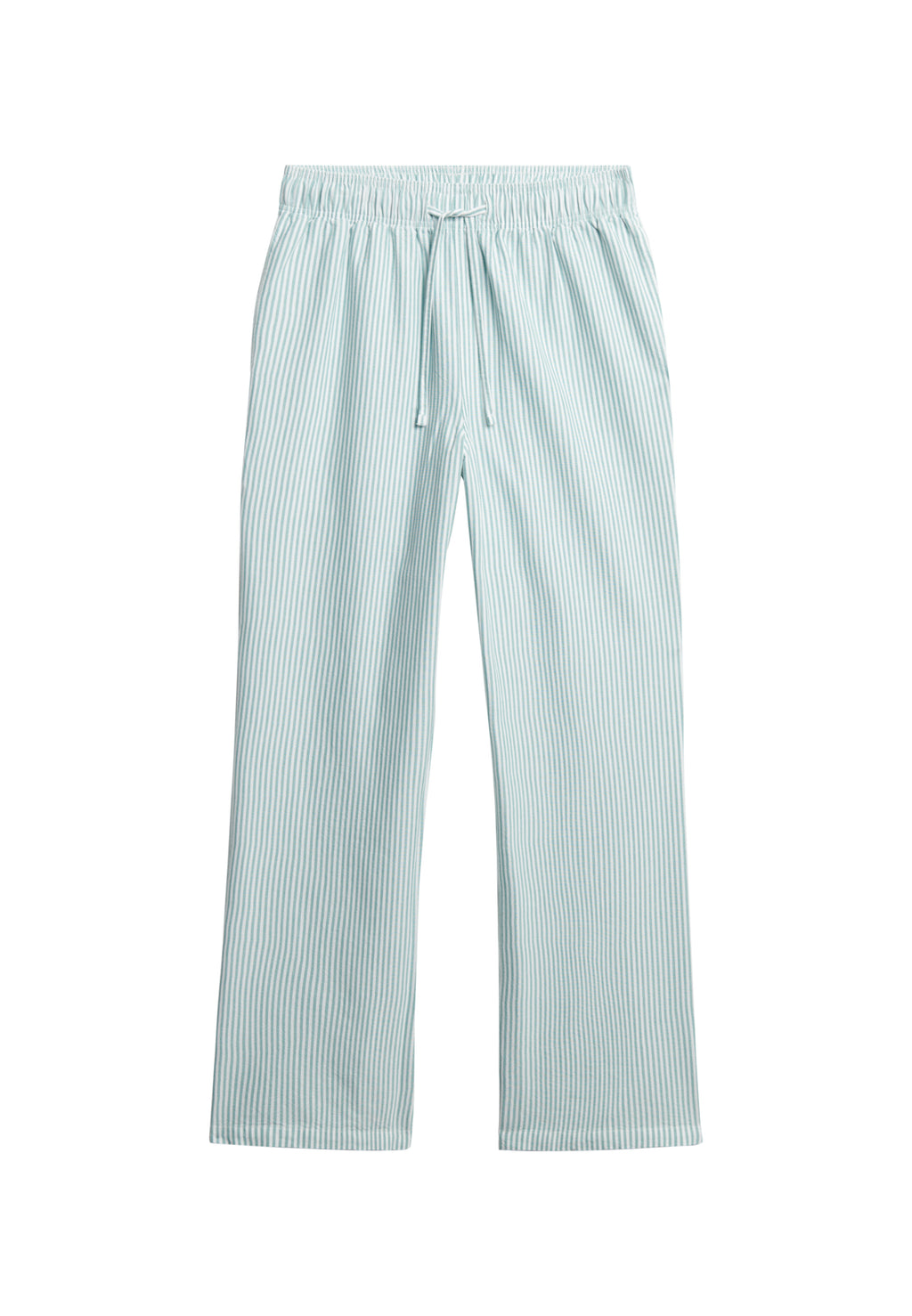 Cotton Stripe Elastic Trouser