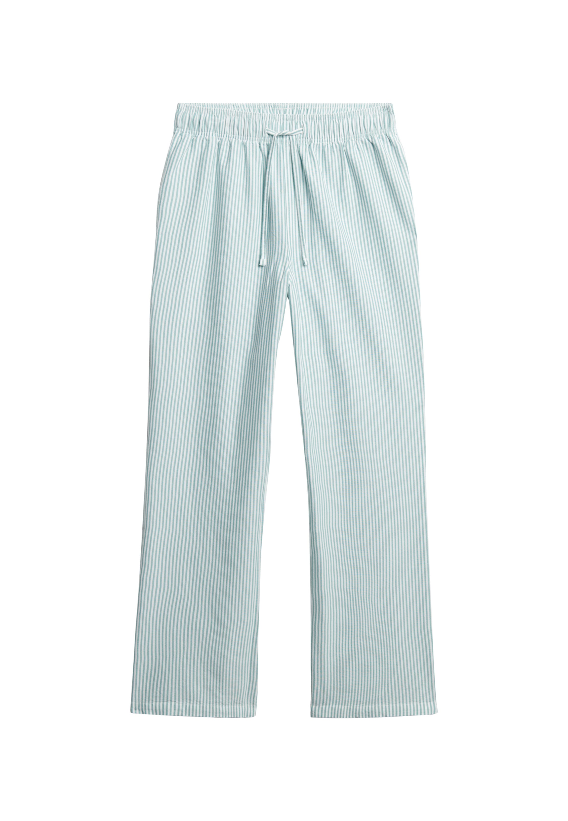Cotton Stripe Elastic Trouser