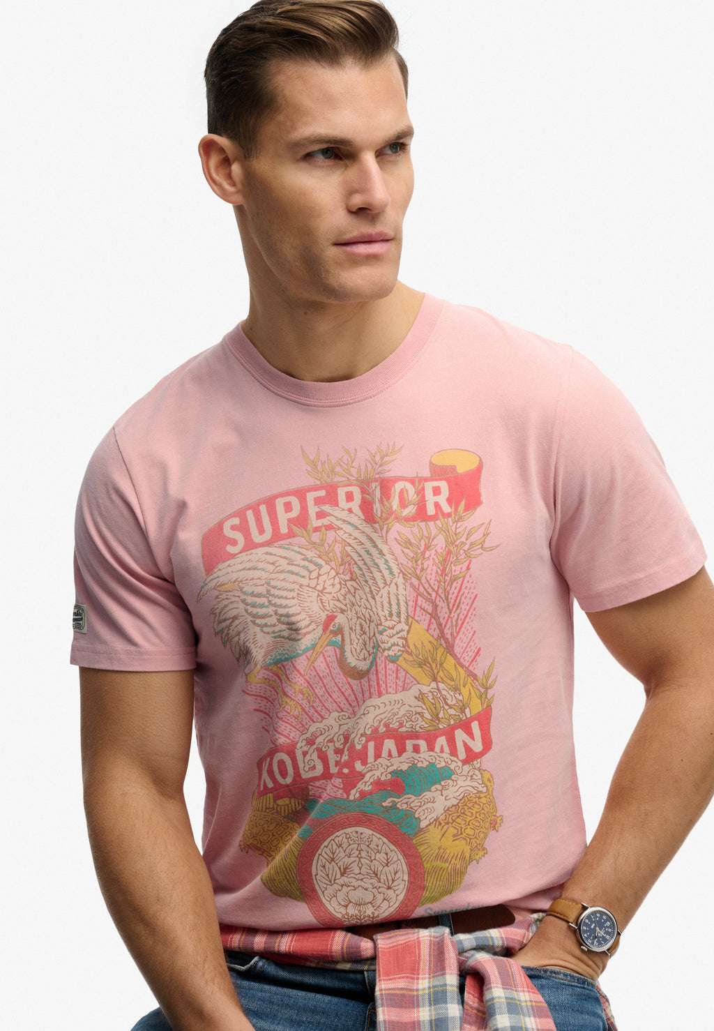 Tokyo Relaxed Tee — Grey Pink