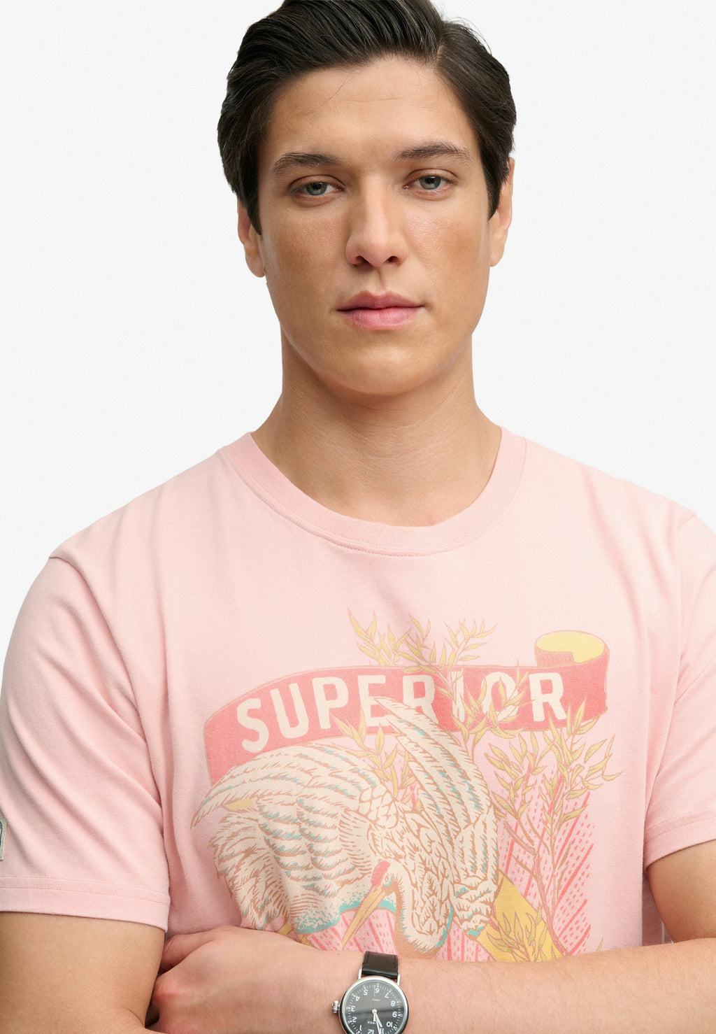 Tokyo Relaxed Tee — Grey Pink