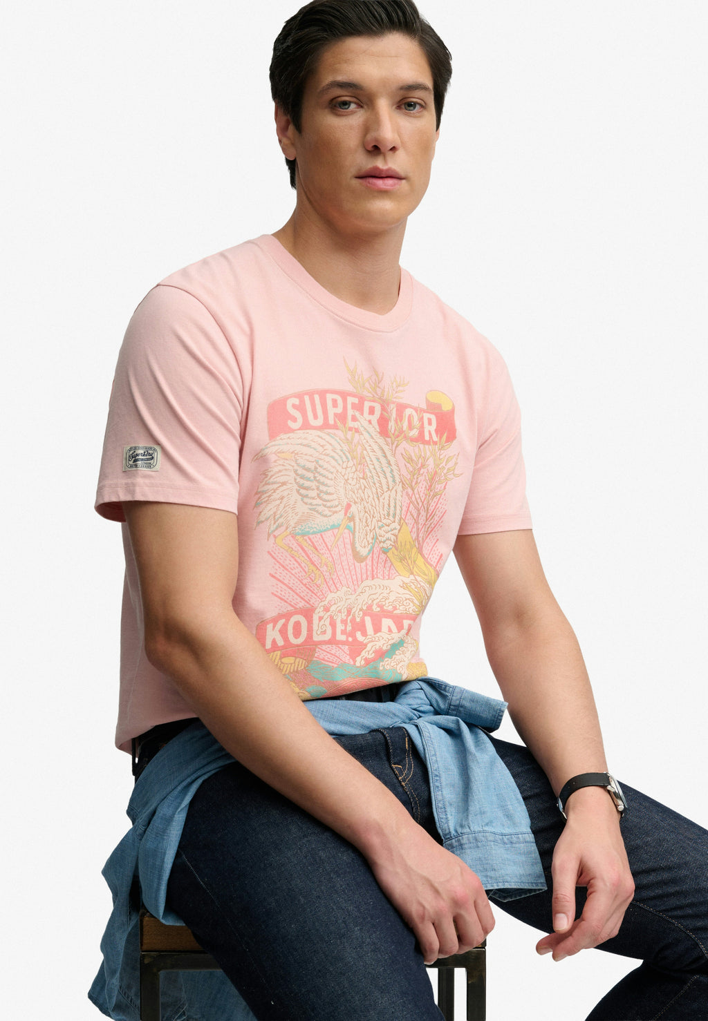 Tokyo Relaxed Tee — Grey Pink