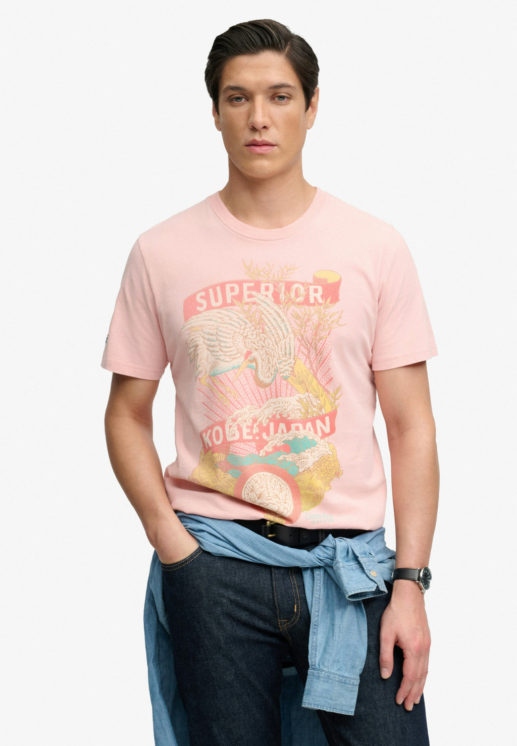 Tokyo Relaxed Tee — Grey Pink