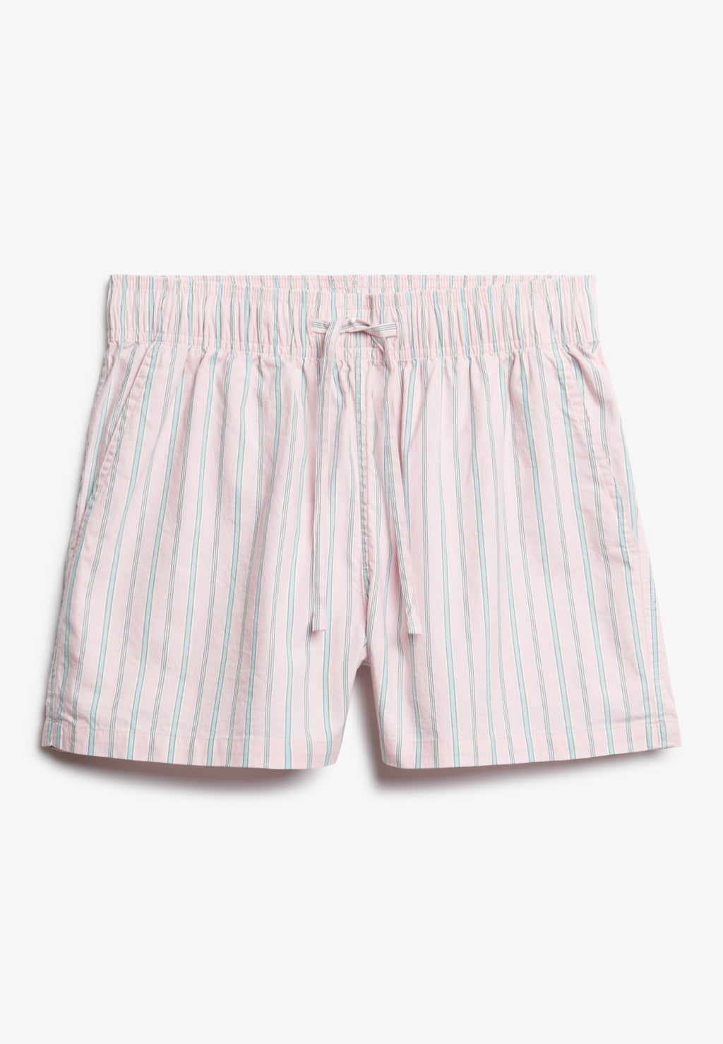 Cotton Stripe Elastic Short — Suffolk Pink Stripe