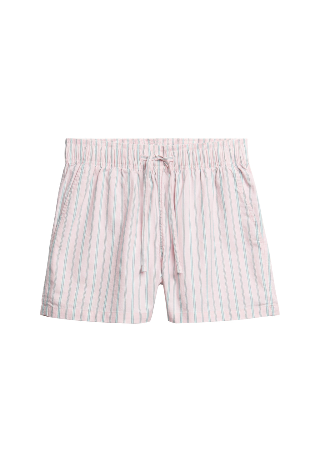 Cotton Stripe Elastic Short — Suffolk Pink Stripe