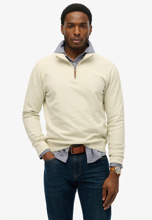 Classic Essential Half Zip — Copen Blue