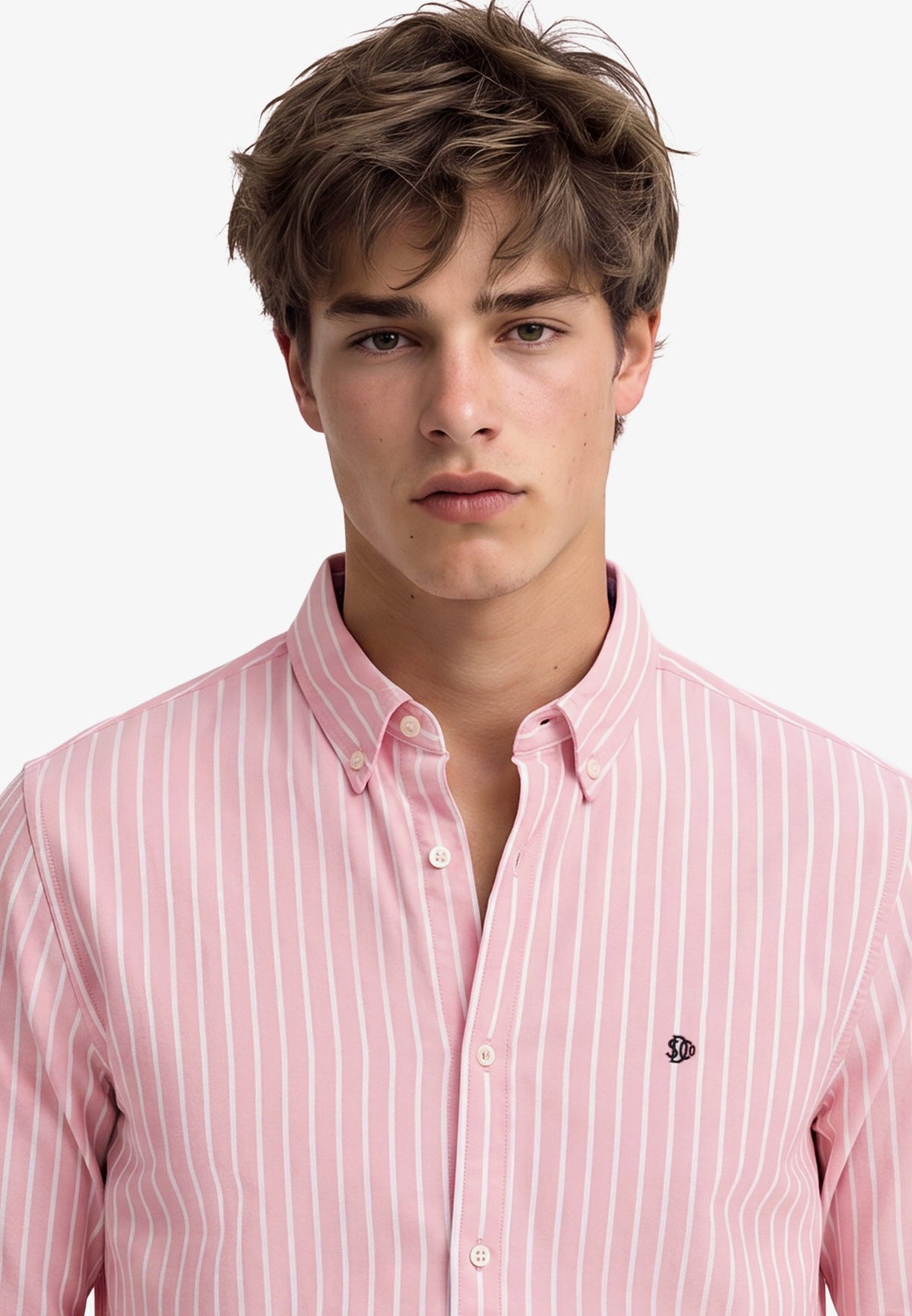 Preppy Oxford L/s Shirt — Orange