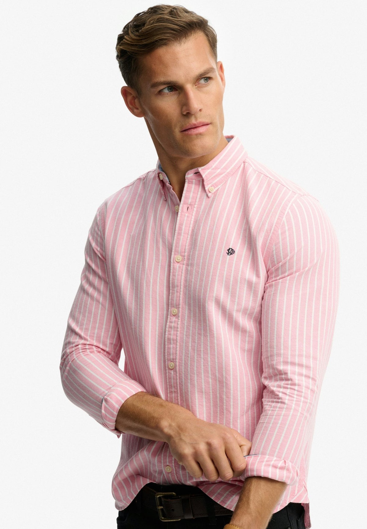 Preppy Oxford L/s Shirt — Orange
