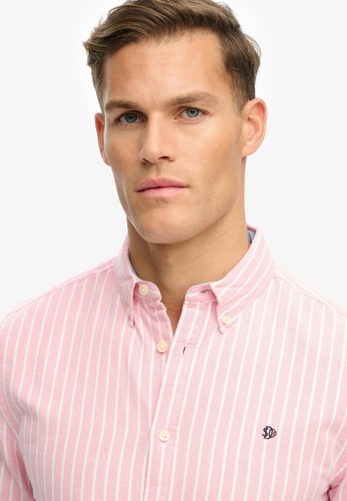 Preppy Oxford L/s Shirt — Orange