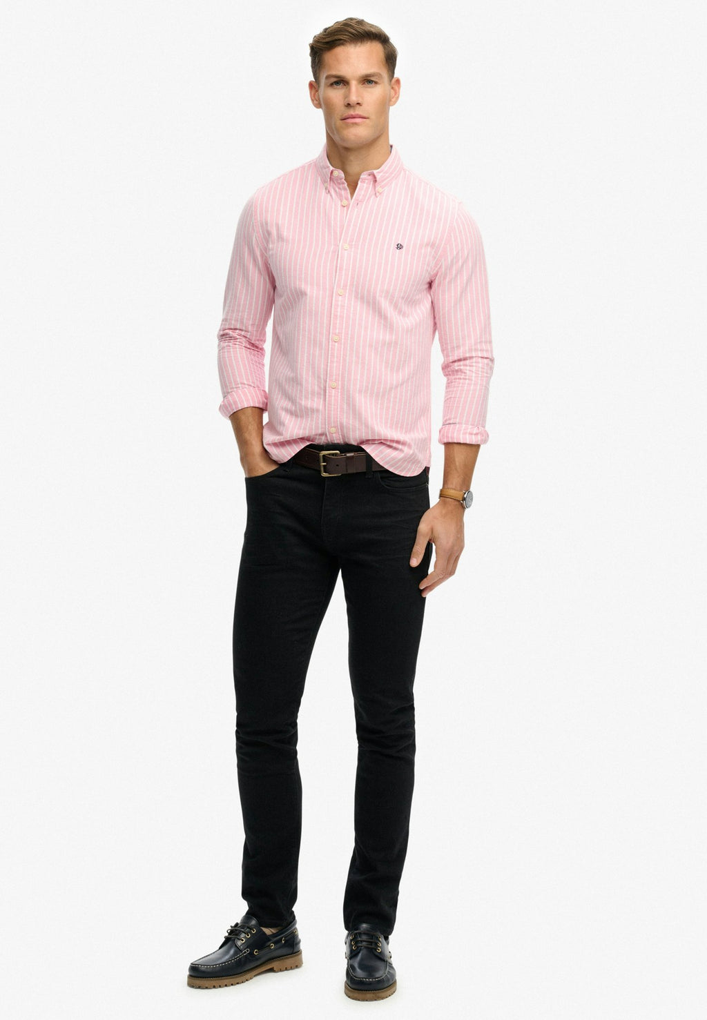Preppy Oxford L/s Shirt — Orange