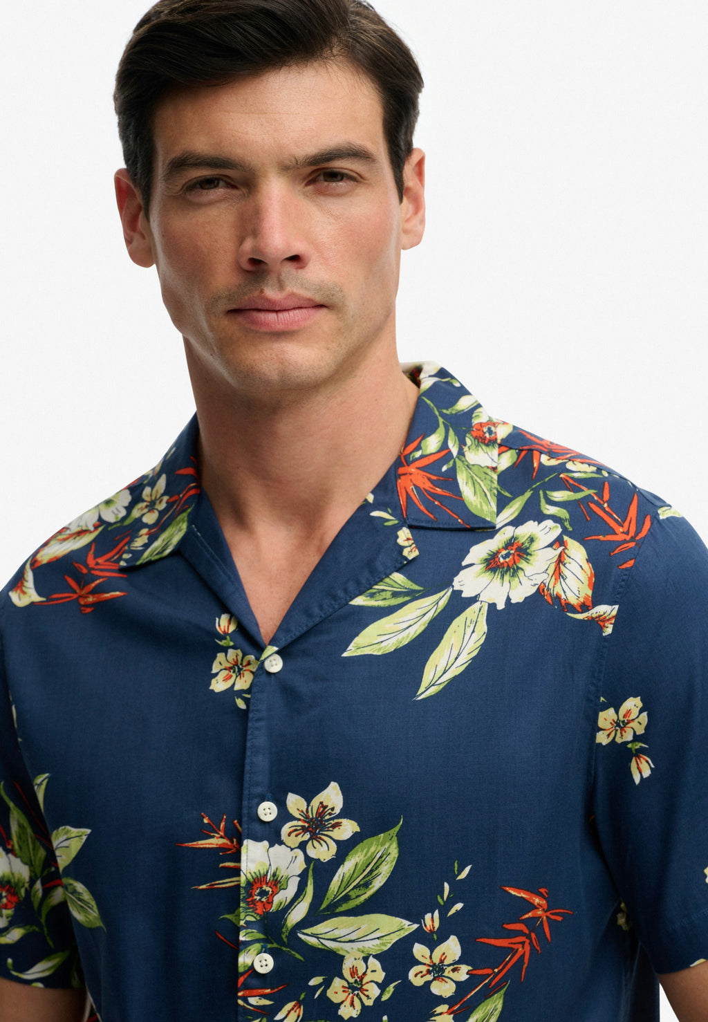 Hawaiian Print S/s Shirt