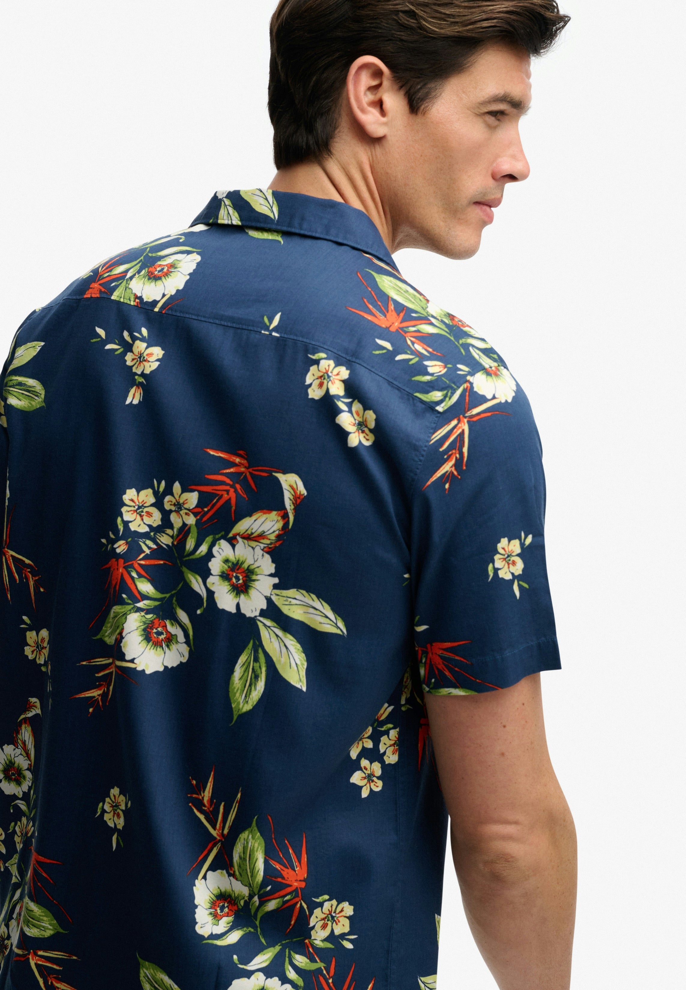 Hawaiian Print S/s Shirt
