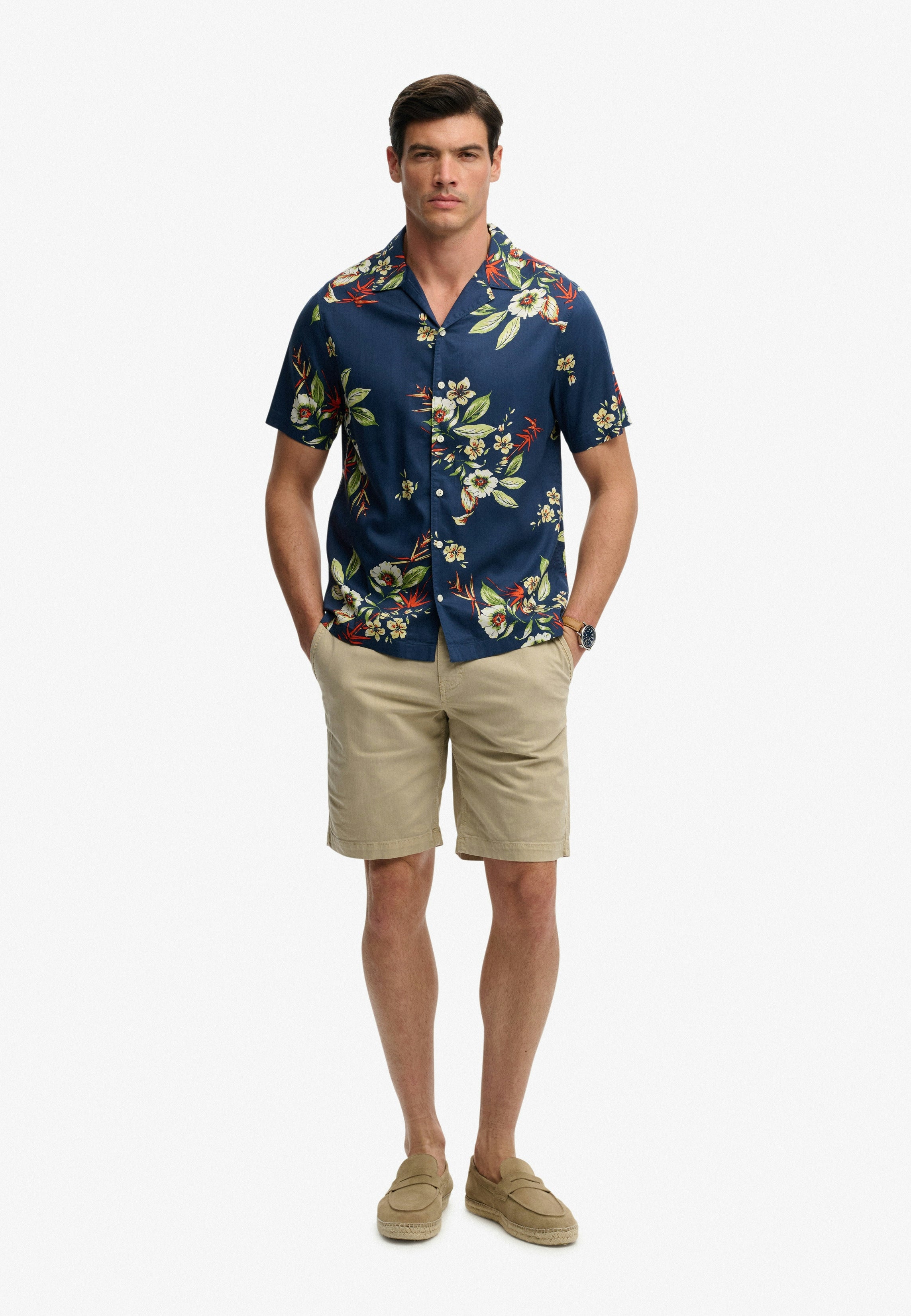 Hawaiian Print S/s Shirt