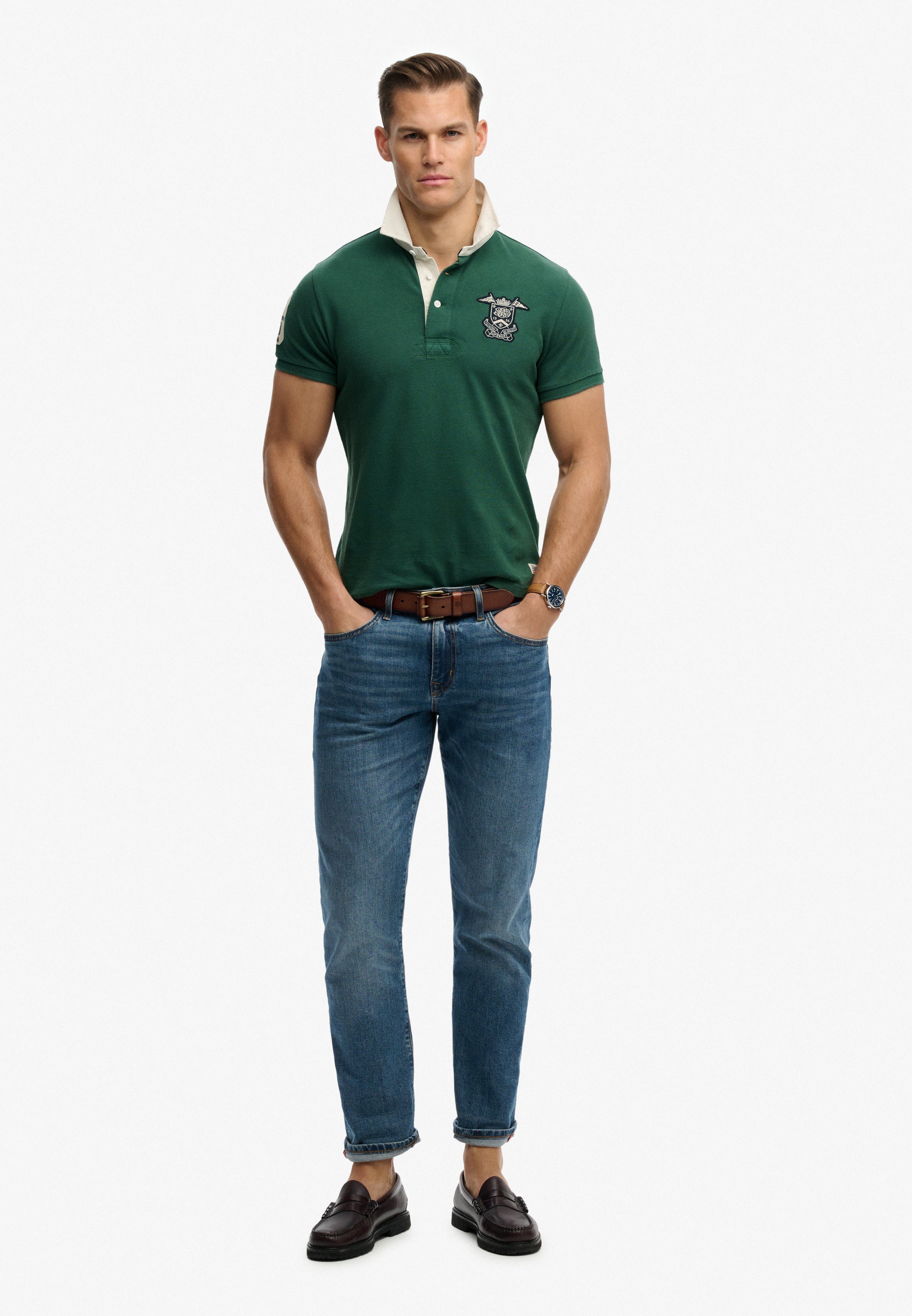 Vintage Pique Rugby Polo