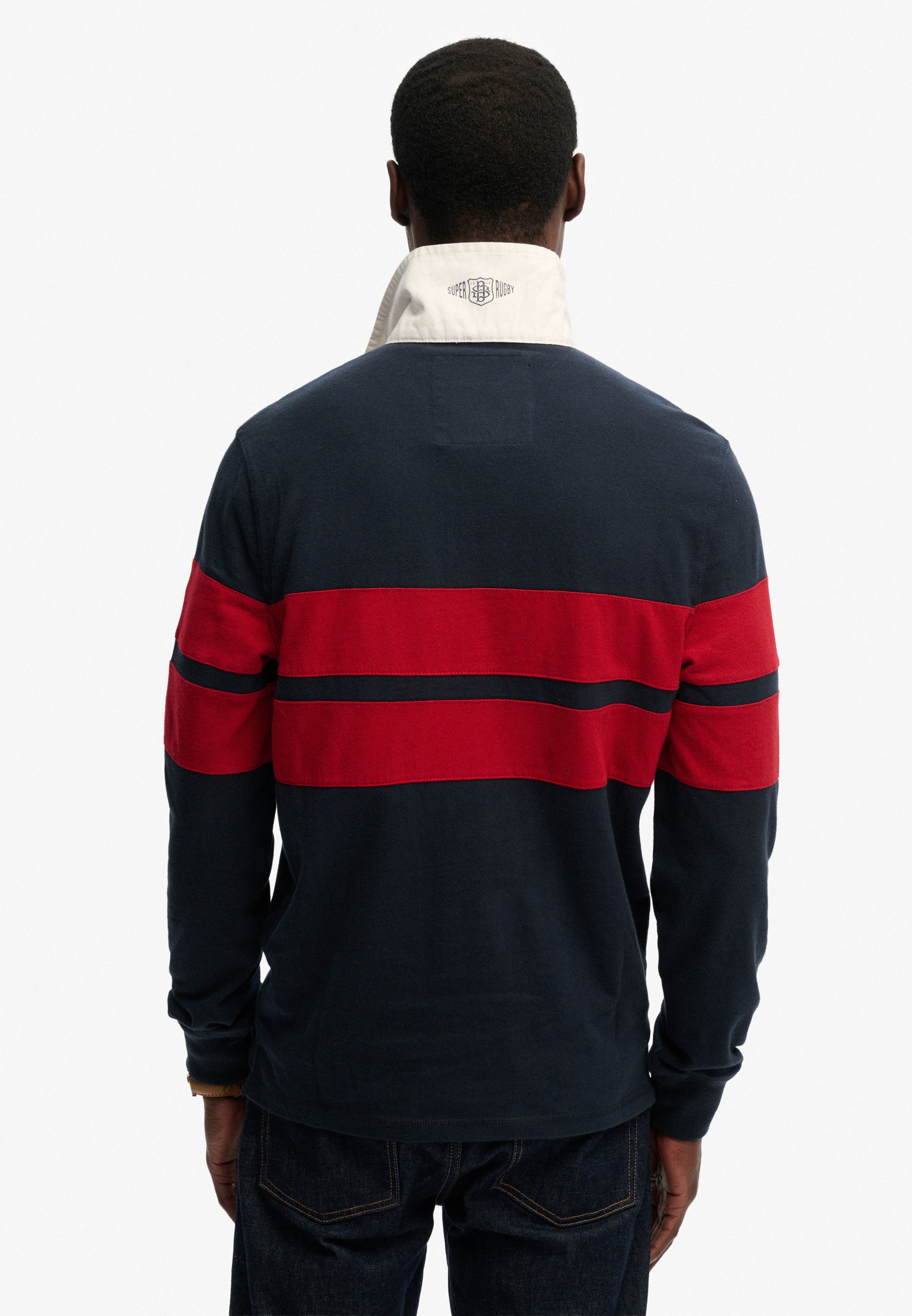 Double Emblem Stripe Rugby