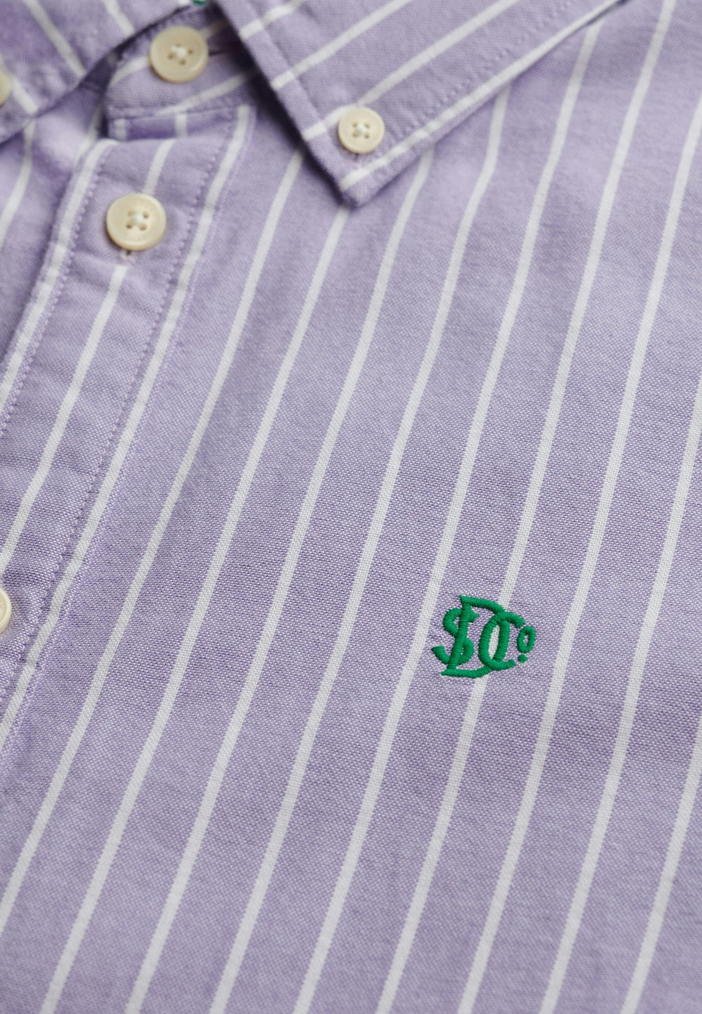 Slim Oxford Bd L/s Shirt — Fresh Lavender White