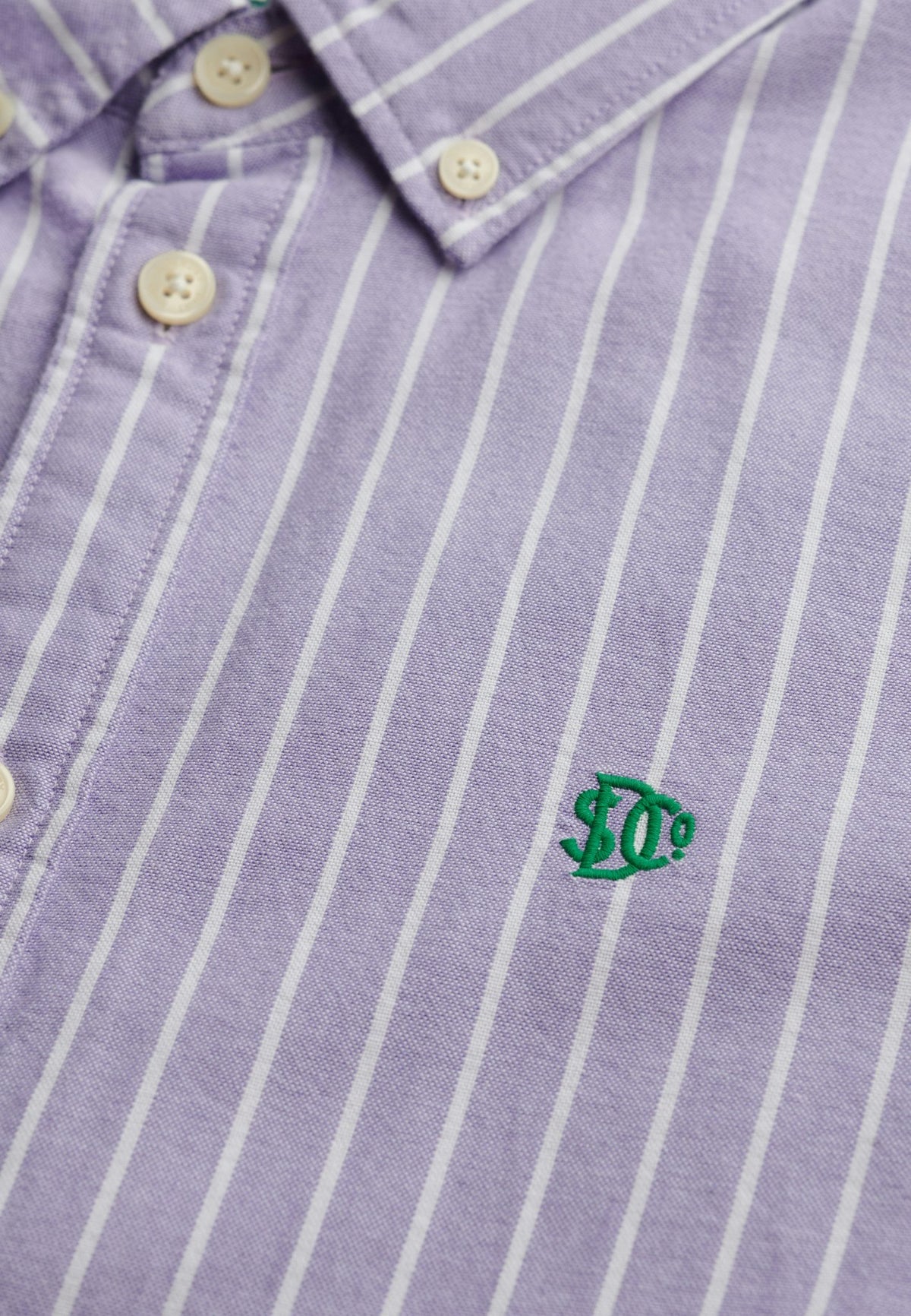 Slim Oxford Bd L/s Shirt — Fresh Lavender White