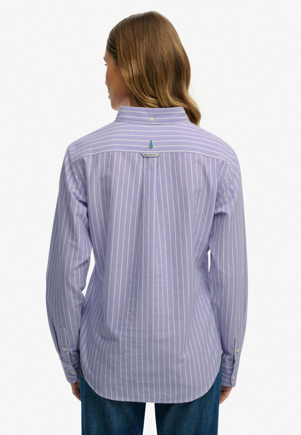 Slim Oxford Bd L/s Shirt — Fresh Lavender White