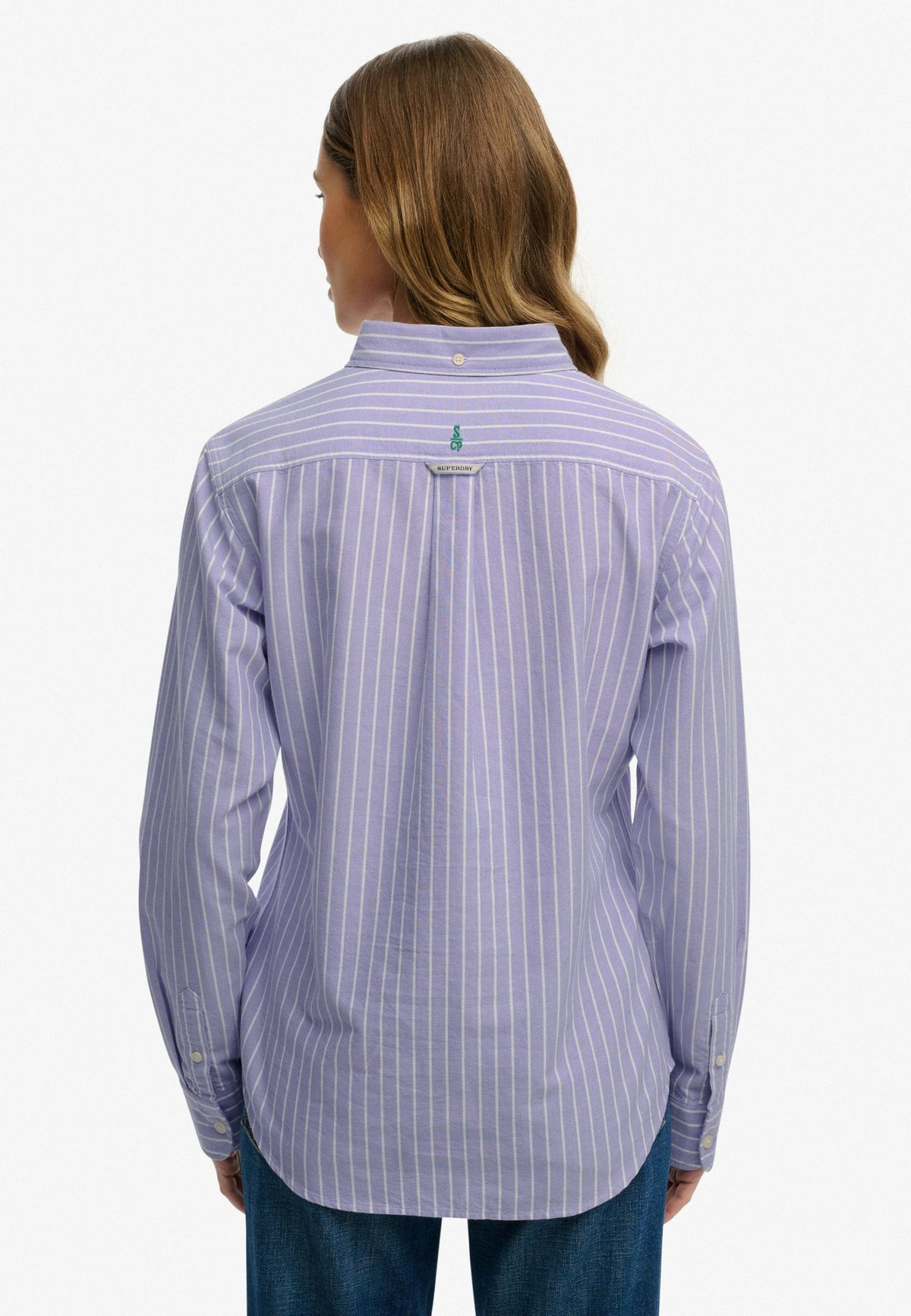 Slim Oxford Bd L/s Shirt — Fresh Lavender White