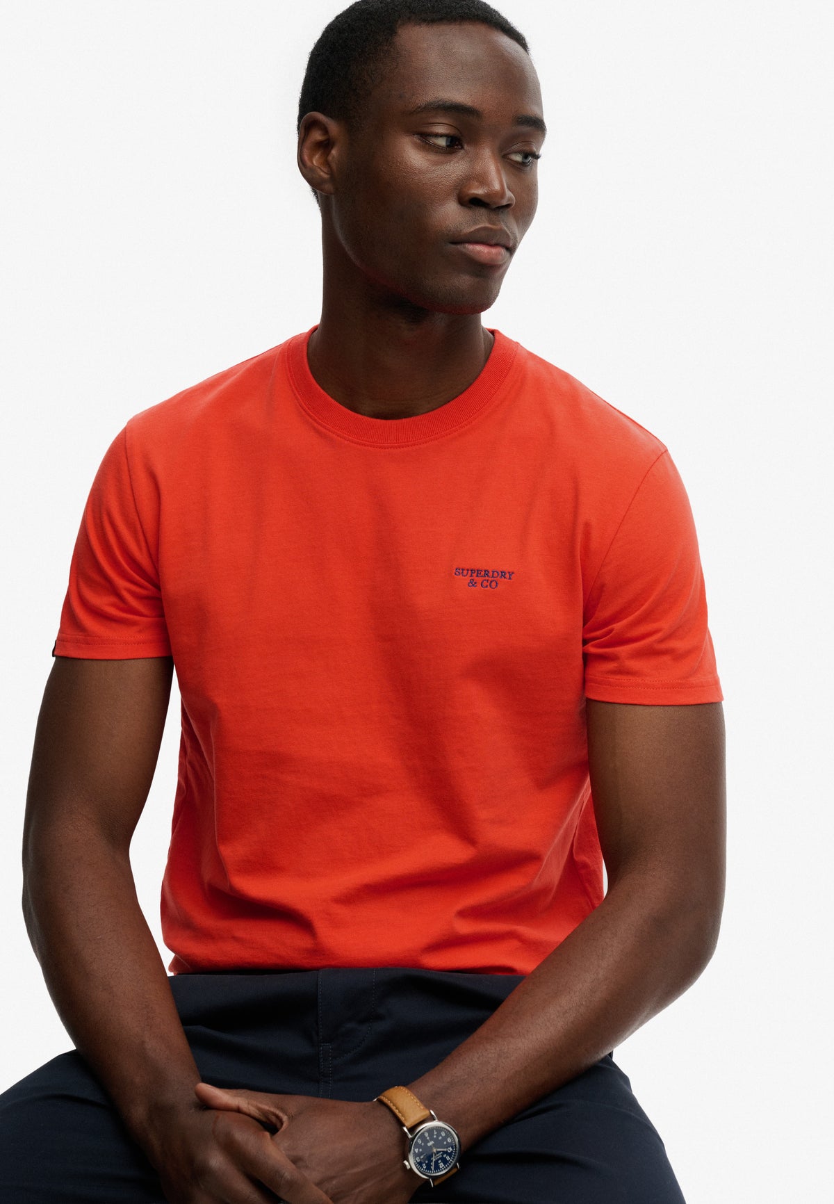 Essential Stacked Logo Emb T-shirt