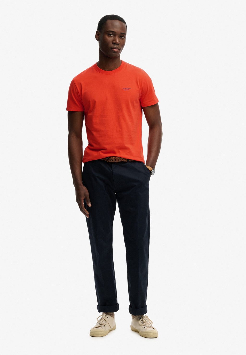 Essential Stacked Logo Emb T-shirt